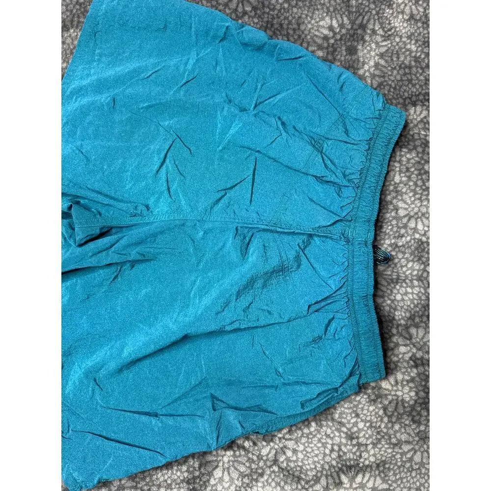 Speedo Men’s Swim Trunks Size Large Turquoise Lined Nylon Swim Shorts